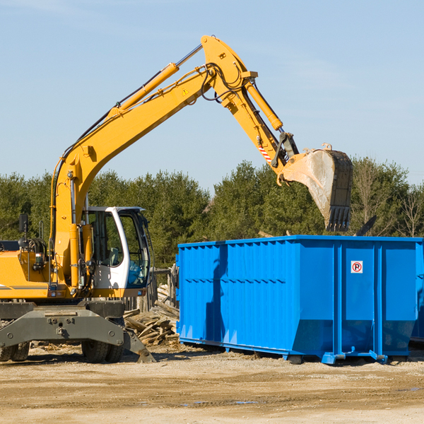 what size residential dumpster rentals are available in Garner